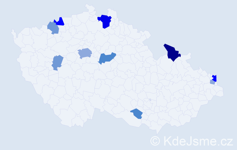 Příjmení: 'Čarnogurská', počet výskytů 31 v celé ČR