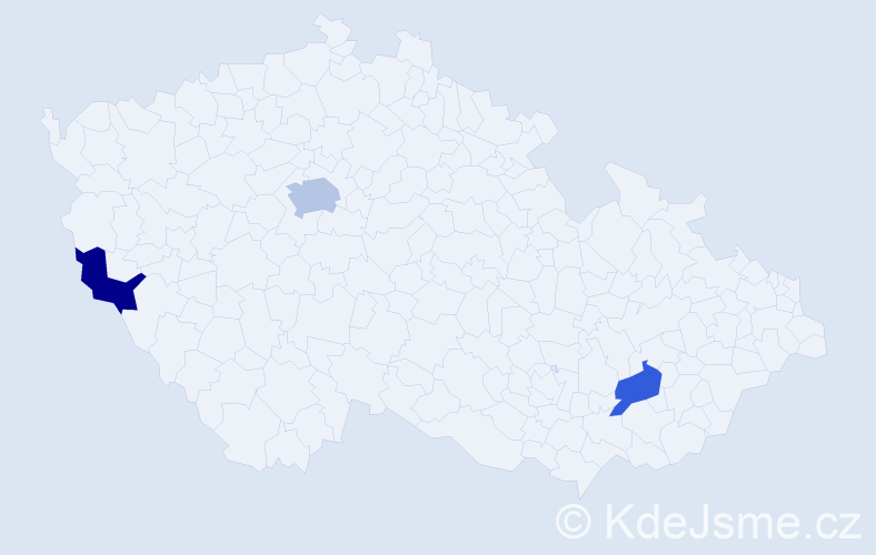 Příjmení: 'Ocknechtová', počet výskytů 4 v celé ČR