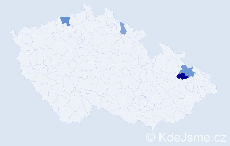 Příjmení: 'Hipschová', počet výskytů 12 v celé ČR