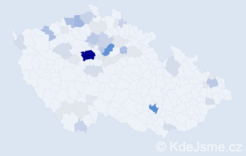 Příjmení: 'Döme', počet výskytů 140 v celé ČR