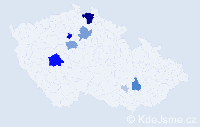 Příjmení: 'Andries', počet výskytů 17 v celé ČR