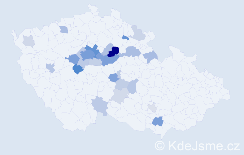 Příjmení: 'Bedrnová', počet výskytů 86 v celé ČR
