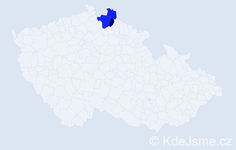 Příjmení: 'Barůšek', počet výskytů 8 v celé ČR