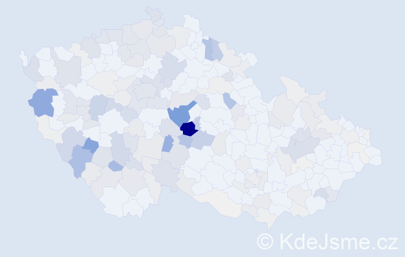 Příjmení: 'Pajerová', počet výskytů 565 v celé ČR