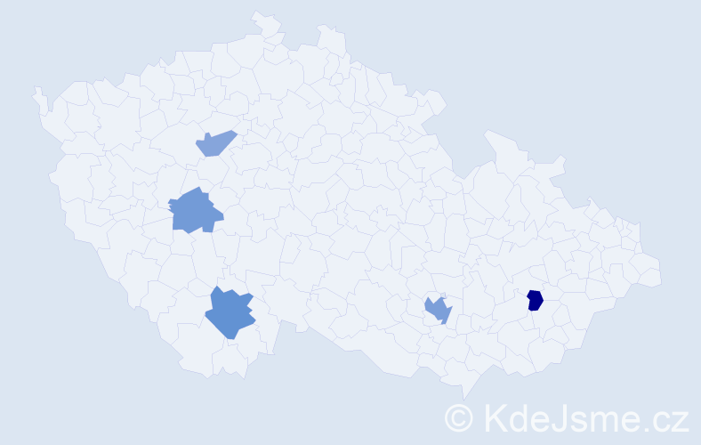 Příjmení: 'Wiktorová', počet výskytů 8 v celé ČR