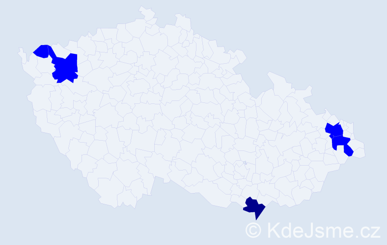 Příjmení: 'Starynská', počet výskytů 6 v celé ČR