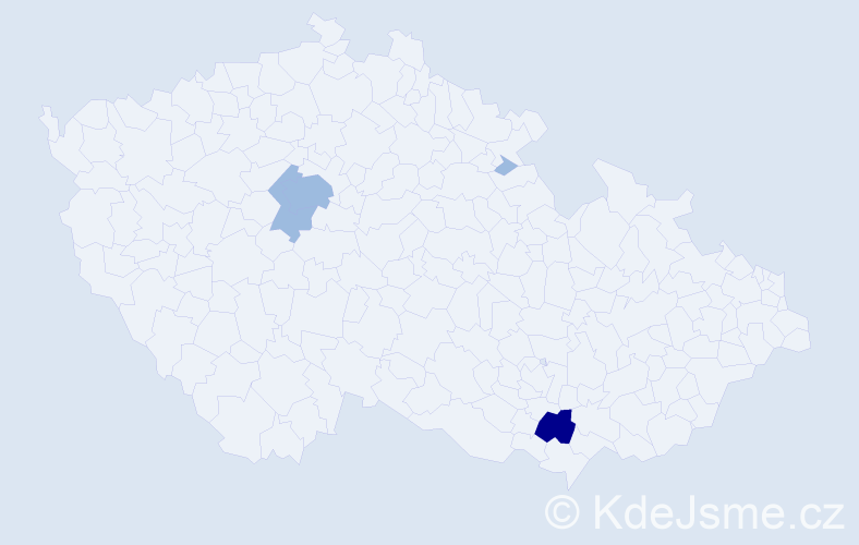 Příjmení: 'Dobrucký', počet výskytů 7 v celé ČR
