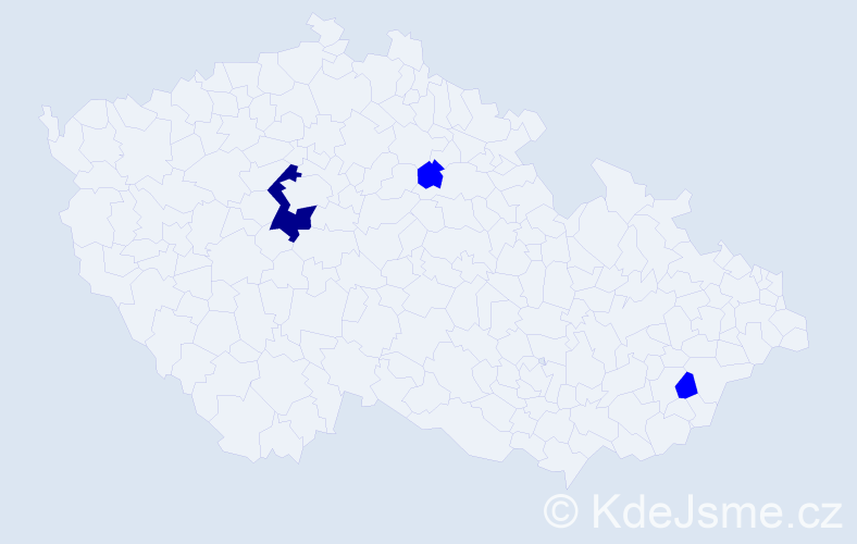 Příjmení: 'Sabovchyk', počet výskytů 4 v celé ČR