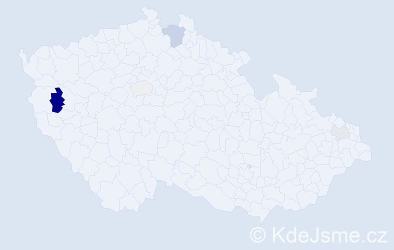 Příjmení: 'Sinkulič', počet výskytů 8 v celé ČR