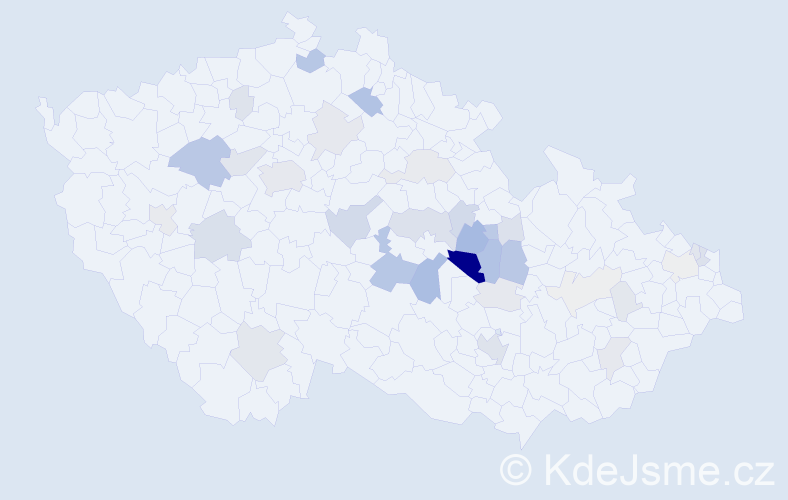 Příjmení: 'Lopourová', počet výskytů 113 v celé ČR