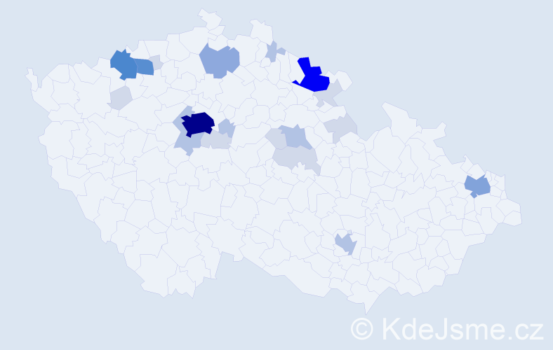 Příjmení: 'Dolejška', počet výskytů 68 v celé ČR