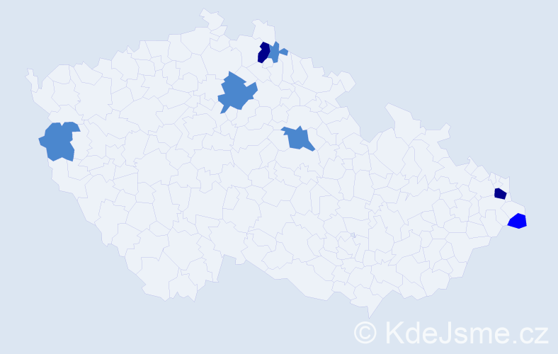 Příjmení: 'Lehotová', počet výskytů 12 v celé ČR