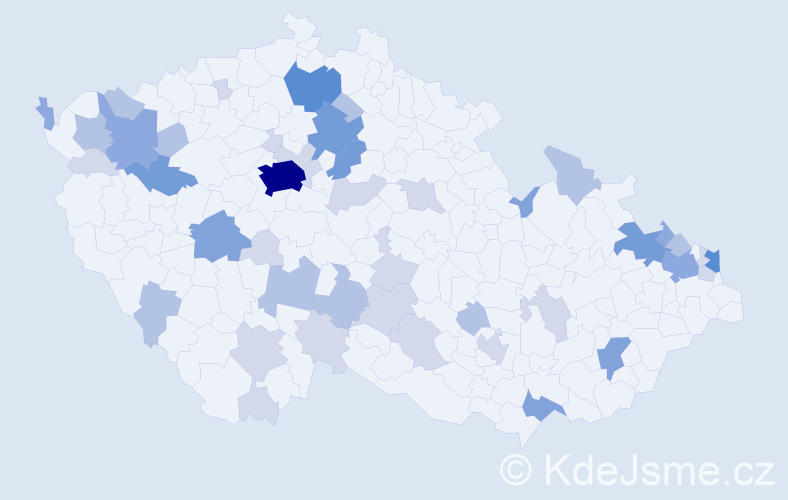 Příjmení: 'Babic', počet výskytů 115 v celé ČR
