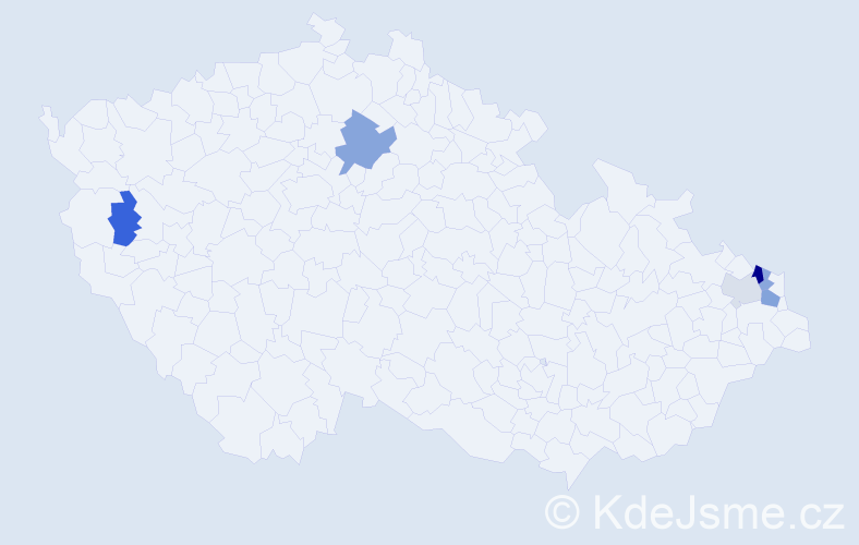 Příjmení: 'Curzydlo', počet výskytů 10 v celé ČR