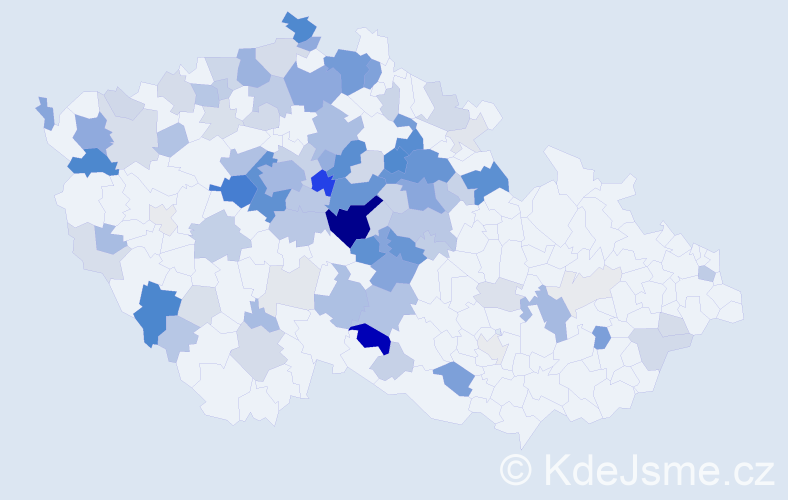 Příjmení: 'Mejstřík', počet výskytů 372 v celé ČR