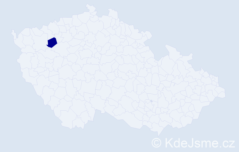 Příjmení: 'Kaupovská', počet výskytů 1 v celé ČR