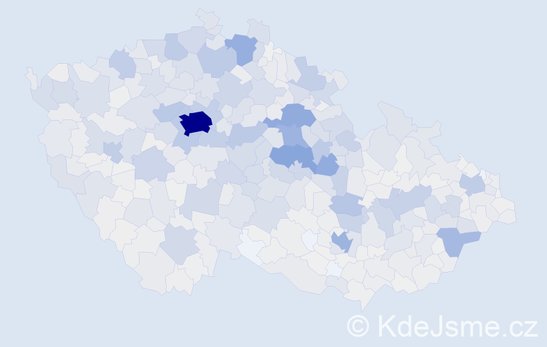 Příjmení: 'Kopecký', počet výskytů 6812 v celé ČR