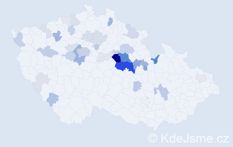 Příjmení: 'Dobruský', počet výskytů 133 v celé ČR