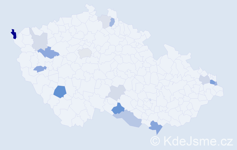 Příjmení: 'Hrúzová', počet výskytů 35 v celé ČR