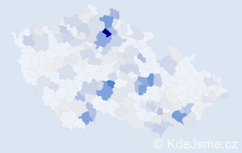 Příjmení: 'Maděrová', počet výskytů 602 v celé ČR