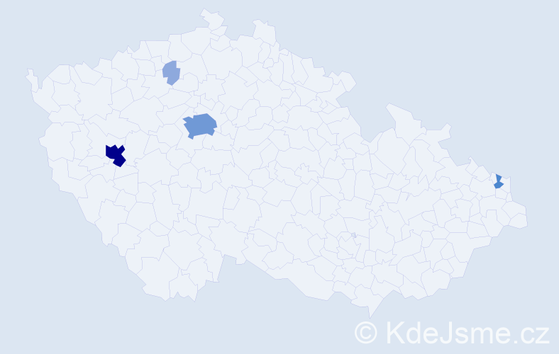 Příjmení: 'Loose', počet výskytů 12 v celé ČR