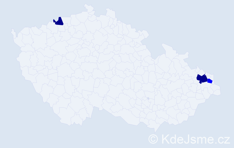 Příjmení: 'Rokowski', počet výskytů 5 v celé ČR