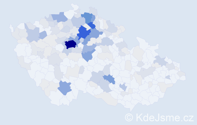 Příjmení: 'Brodská', počet výskytů 616 v celé ČR