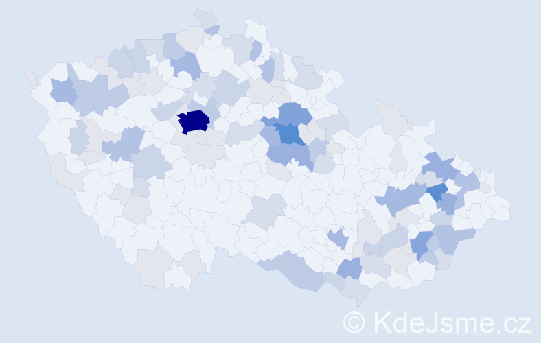 Příjmení: 'Dubcová', počet výskytů 320 v celé ČR