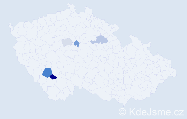 Příjmení: 'Dranchuk', počet výskytů 15 v celé ČR