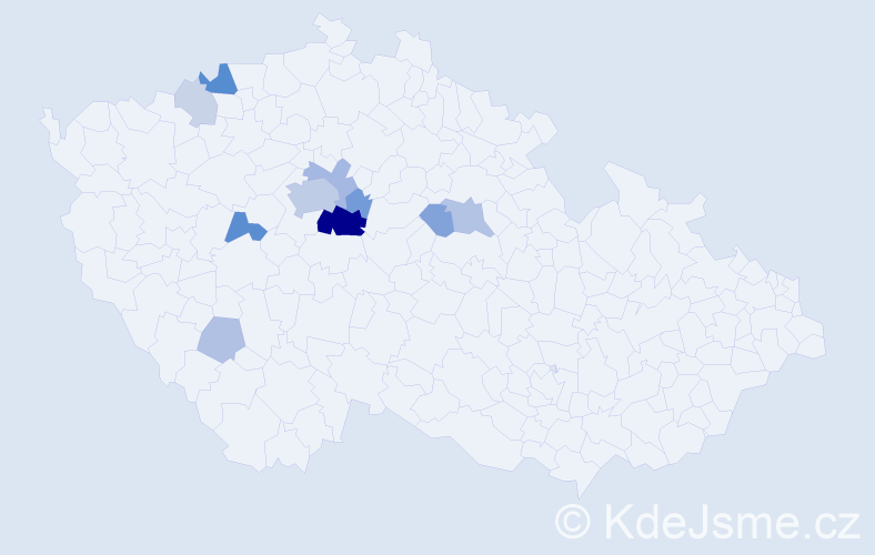 Příjmení: 'Lancinger', počet výskytů 33 v celé ČR