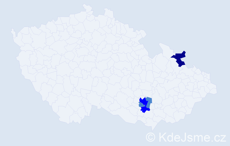 Příjmení: 'Busios', počet výskytů 8 v celé ČR