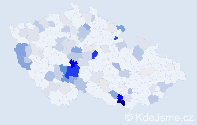 Příjmení: 'Skaláková', počet výskytů 245 v celé ČR