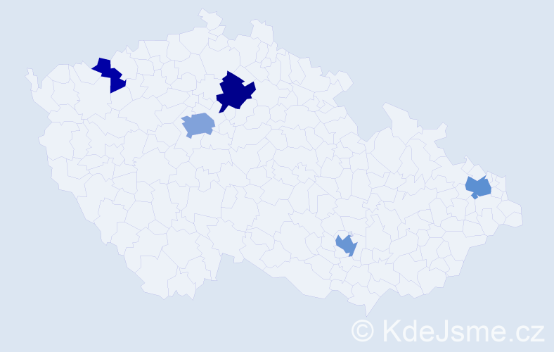 Příjmení: 'Hathaway', počet výskytů 11 v celé ČR