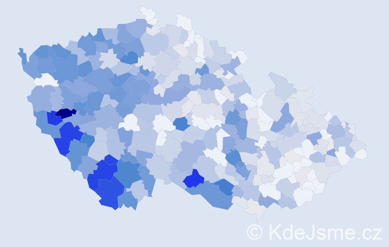 Příjmení: 'Bauer', počet výskytů 2225 v celé ČR