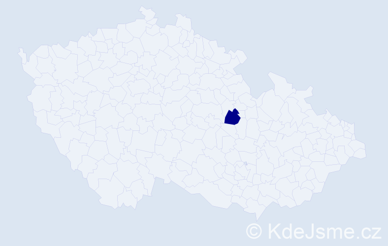 Příjmení: 'Könyü', počet výskytů 1 v celé ČR