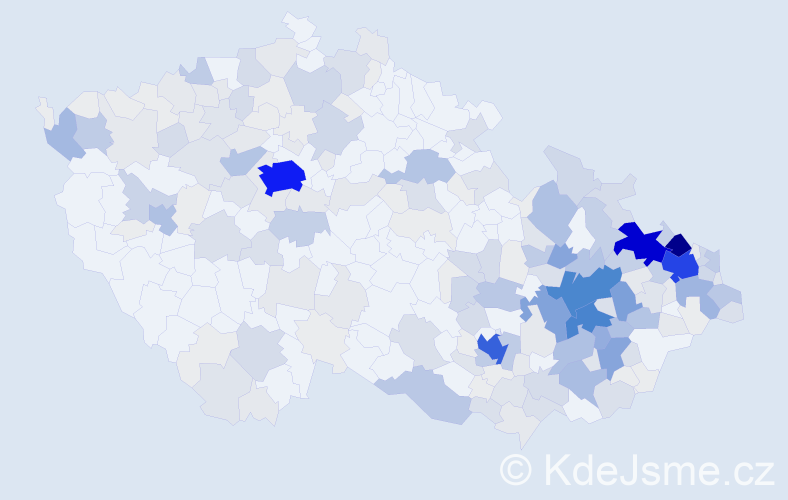 Příjmení: 'Smolka', počet výskytů 1041 v celé ČR