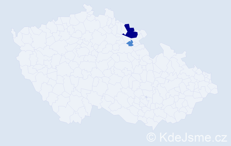 Příjmení: 'Maksymovová', počet výskytů 6 v celé ČR