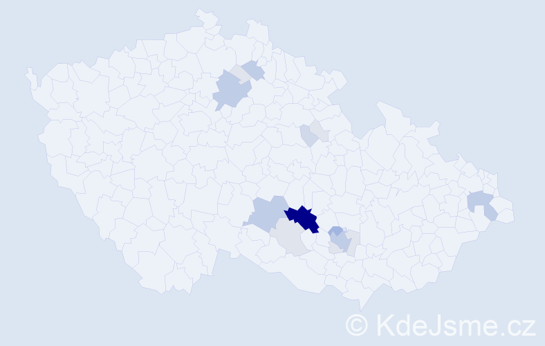 Příjmení: 'Loupová', počet výskytů 57 v celé ČR