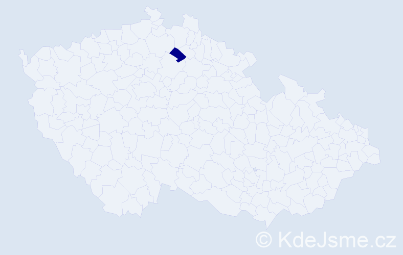 Příjmení: 'Dörmer', počet výskytů 1 v celé ČR