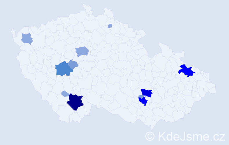 Příjmení: 'Reichenauerová', počet výskytů 34 v celé ČR