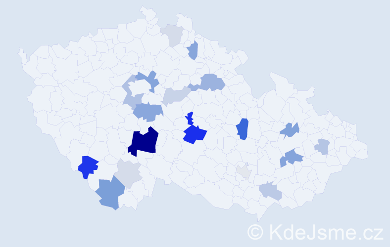 Příjmení: 'Breda', počet výskytů 46 v celé ČR