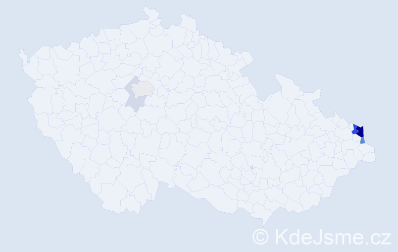 Příjmení: 'Babczynski', počet výskytů 22 v celé ČR