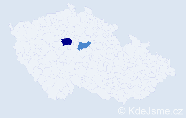 Příjmení: 'Kadosh', počet výskytů 4 v celé ČR