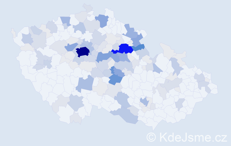 Příjmení: 'Kárníková', počet výskytů 524 v celé ČR