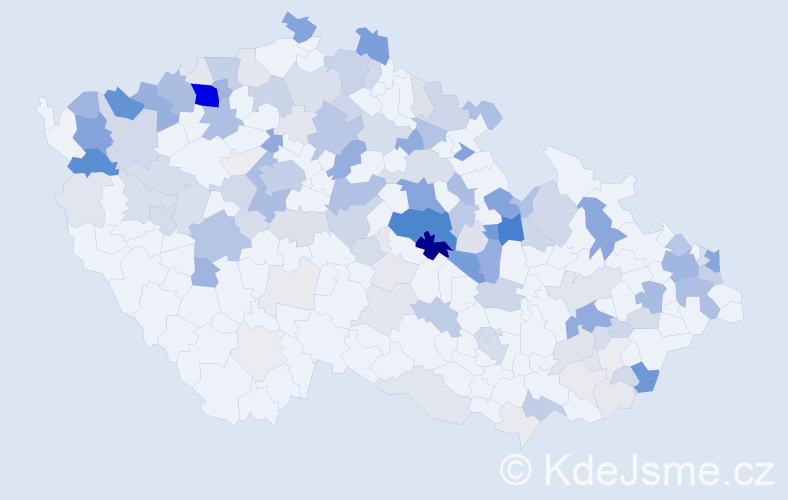 Příjmení: 'Vaško', počet výskytů 555 v celé ČR