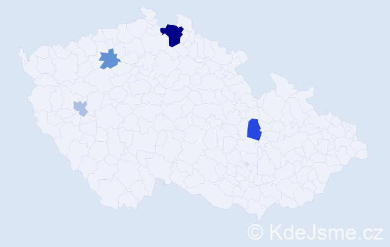 Příjmení: 'Čema', počet výskytů 9 v celé ČR