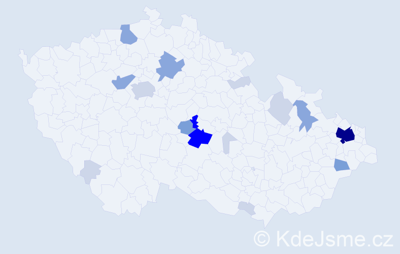 Příjmení: 'Neuvirthová', počet výskytů 51 v celé ČR