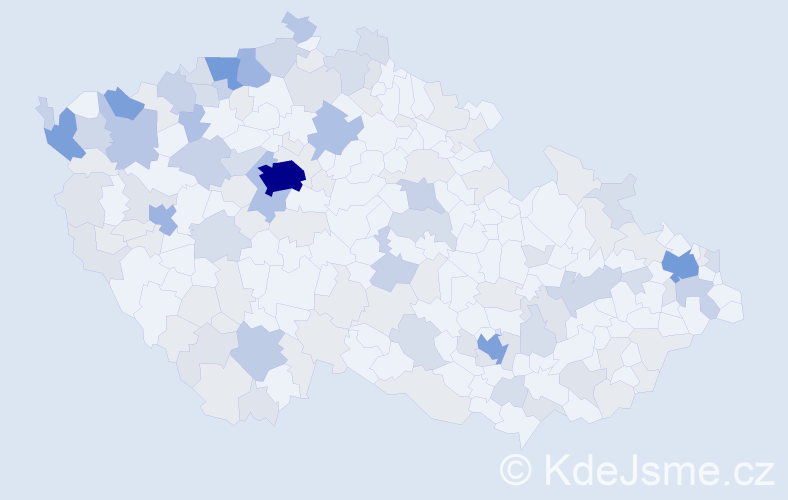 Příjmení: 'Ha', počet výskytů 365 v celé ČR