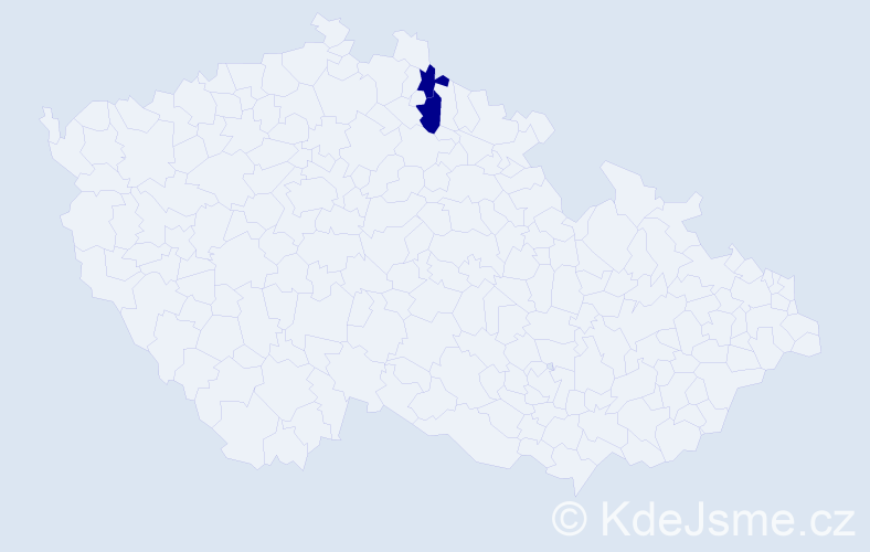 Příjmení: 'Velagyiová', počet výskytů 6 v celé ČR