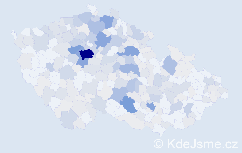 Příjmení: 'Neuman', počet výskytů 861 v celé ČR